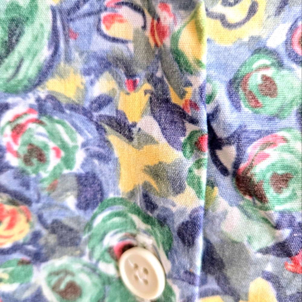 💐VTG Orvis floral button down shirt - Picture 4 of 6